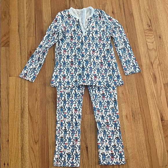 ROLLER RABBIT Dallas Texas monkey pajamas XS - Picture 2 of 6